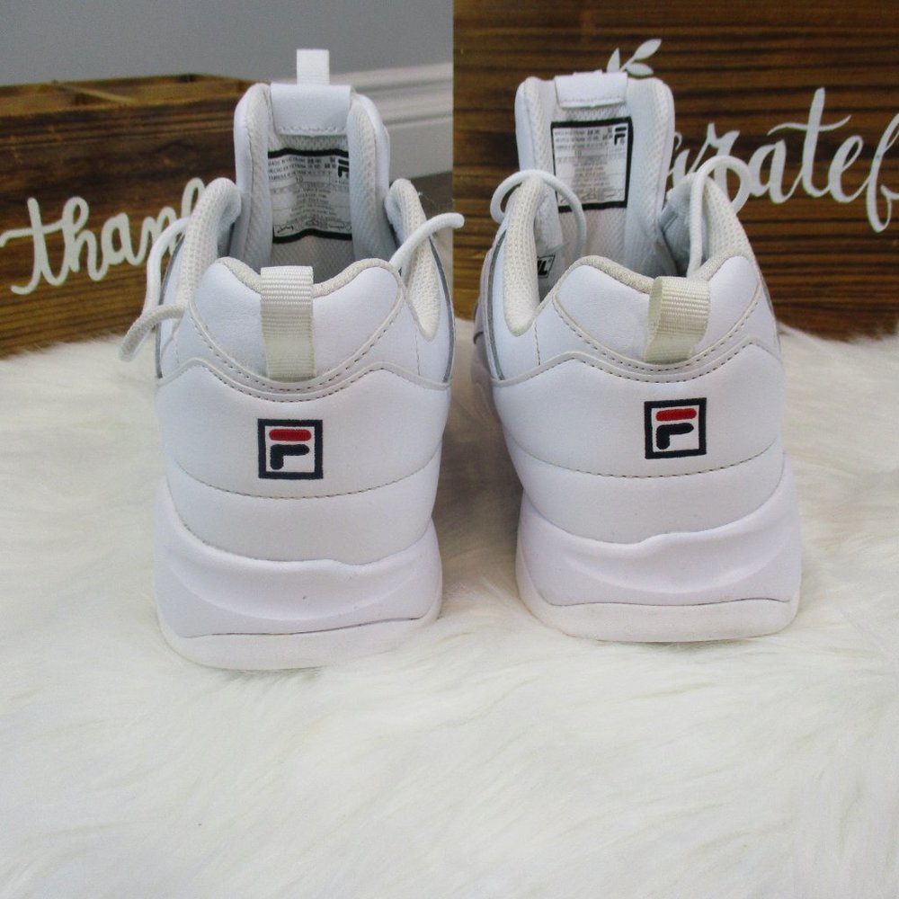 🆕 FILA Disarray chunky white sneaker women's 9 - Picture 4 of 9